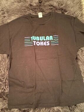 ‘Tubular Tokes’ Black Tee